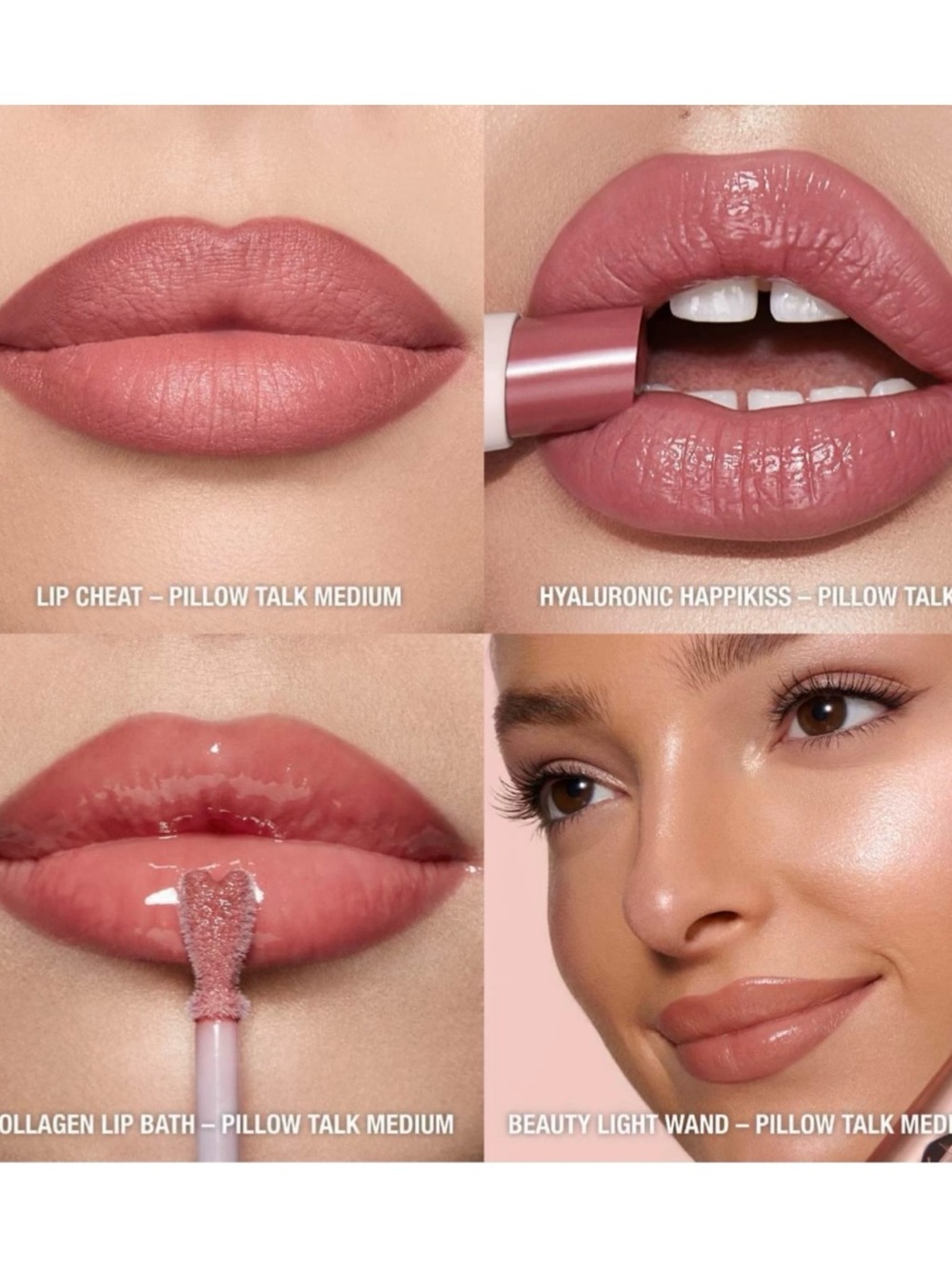 CHARLOTTE TILBURY PILLOW TALK-LIP AND CHEEK KIT - PILLOW TALK MEDIUM-NWT - Picture 5 of 5